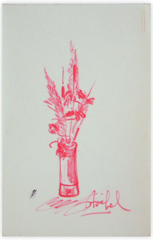 Catalogue raisonné, Edgar Stoëbel, vase et plante — 