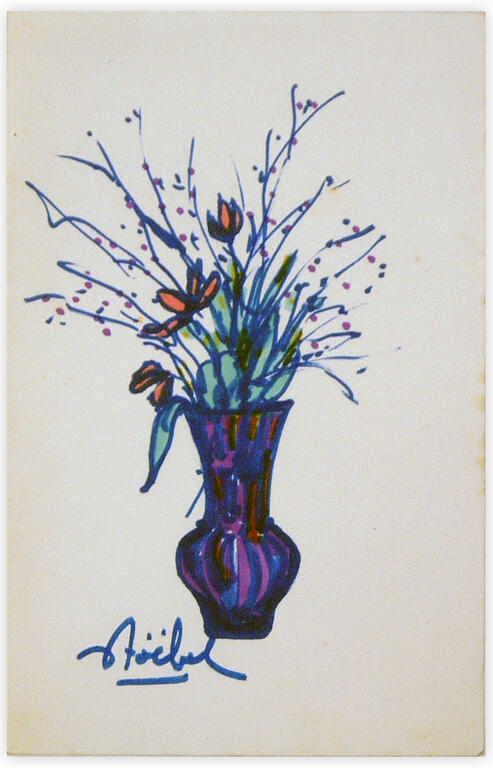 Catalogue raisonné, Edgar Stoëbel, pot et fleurs — 