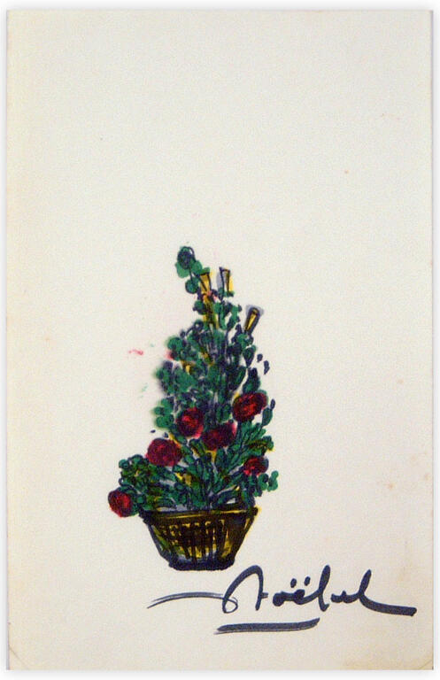 Catalogue raisonné, Edgar Stoëbel, pot et fleurs — 