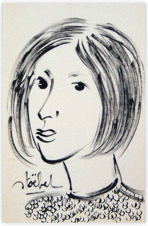 Catalogue raisonné, Edgar Stoëbel, portrait de femme — 