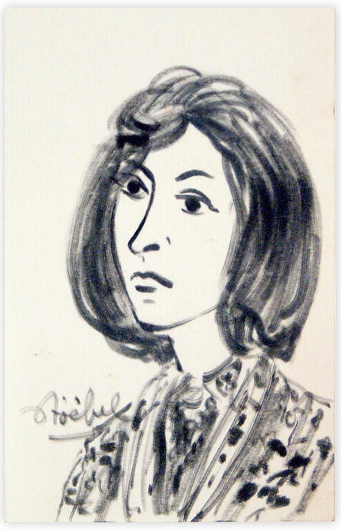 Catalogue raisonné, Edgar Stoëbel, portrait de femme — 