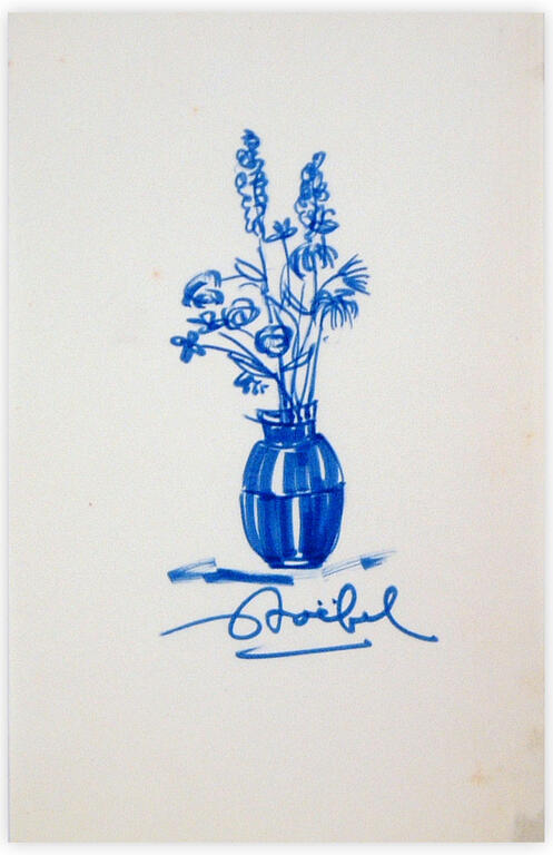 Catalogue raisonné, Edgar Stoëbel, pot et fleurs — 