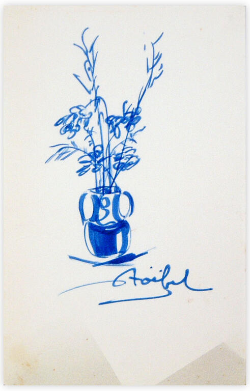 Catalogue raisonné, Edgar Stoëbel, pot et fleurs — 