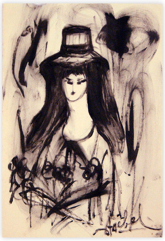 Catalogue raisonné, Edgar Stoëbel, femme au chapeau — 