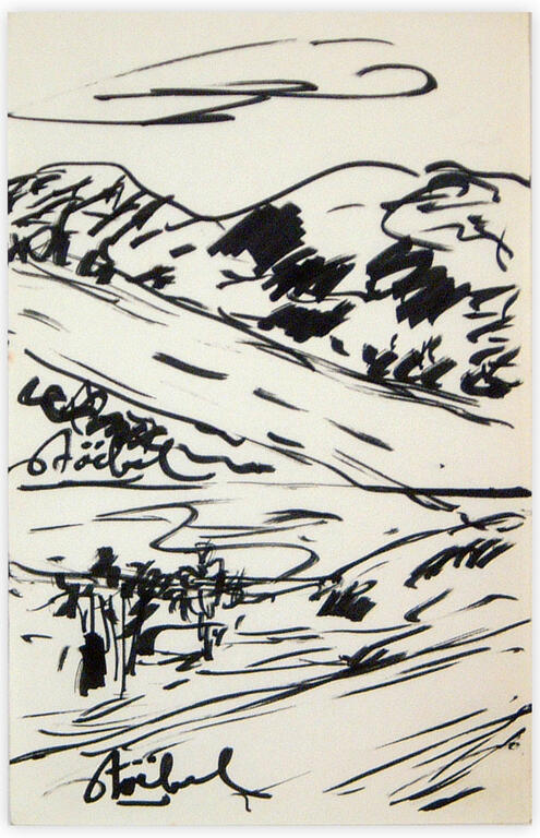 Catalogue raisonné, Edgar Stoëbel, landscape — 