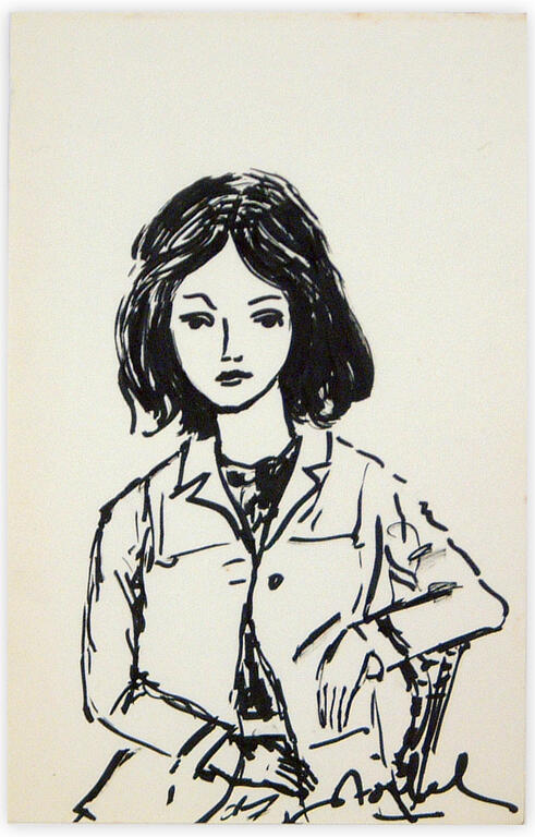 Catalogue raisonné, Edgar Stoëbel, jeune femme — 