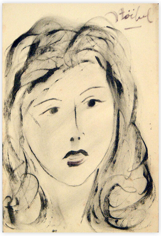 Catalogue raisonné, Edgar Stoëbel, portrait de femme — 