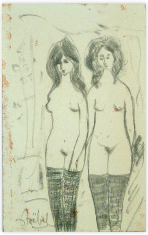 Catalogue raisonné, Edgar Stoëbel, 2 femmes nues — 