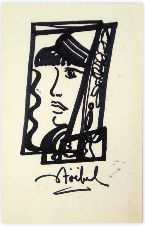 Catalogue raisonné, Edgar Stoëbel, abstract portrait — 