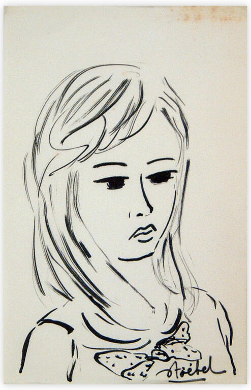 Catalogue raisonné, Edgar Stoëbel, portrait de fillette — 