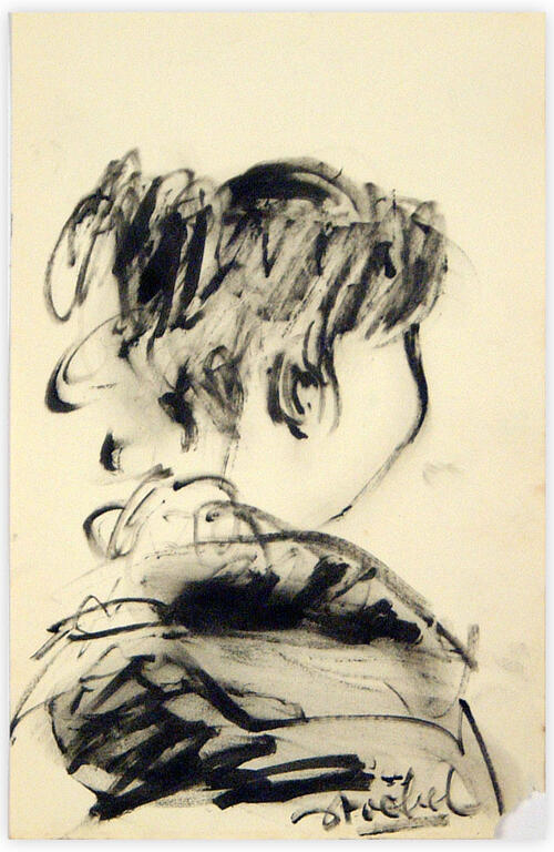 Catalogue raisonné, Edgar Stoëbel, portrait de dos — 