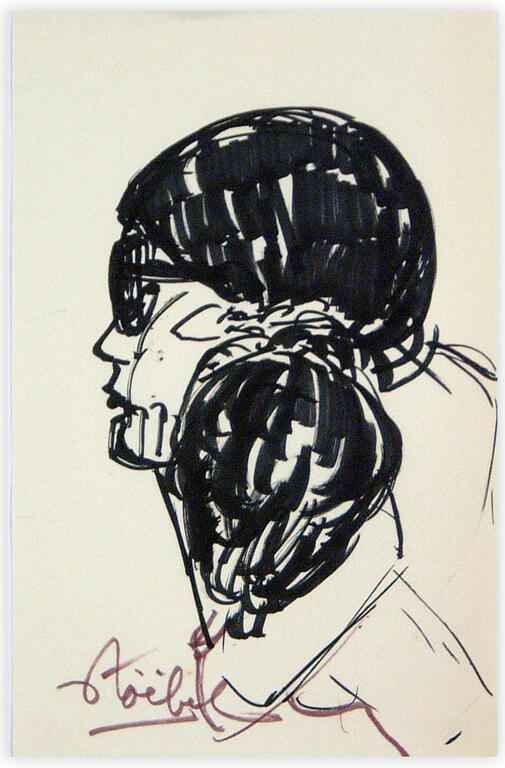 Catalogue raisonné, Edgar Stoëbel, portrait de femme — 