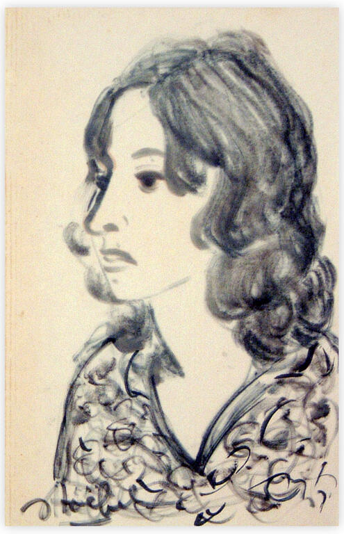 Catalogue raisonné, Edgar Stoëbel, portrait de femme — 