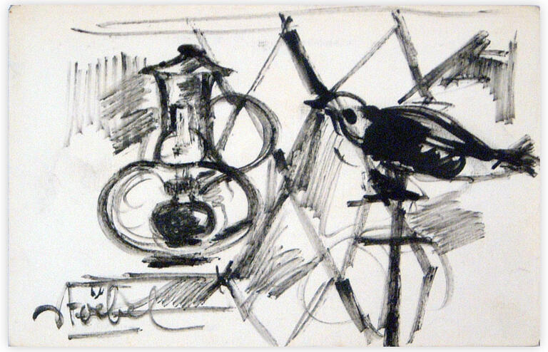 Catalogue raisonné, Edgar Stoëbel, l'oiseau et la lampe — 