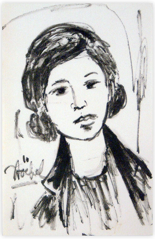 Catalogue raisonné, Edgar Stoëbel, portrait de femme — 