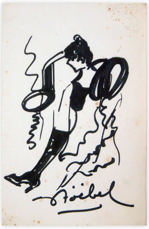 Catalogue raisonné, Edgar Stoëbel, (ref. Lautrec ?) danseuse et botte — 