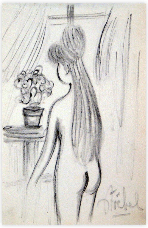 Catalogue raisonné, Edgar Stoëbel, femme nue à la fenêtre — 