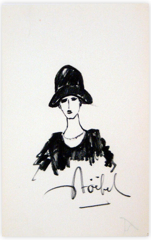 Catalogue raisonné, Edgar Stoëbel, femme au chapeau — 