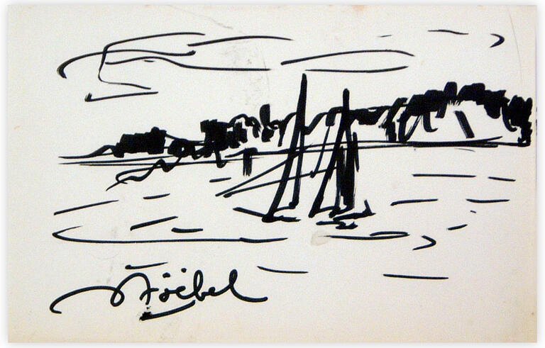 Catalogue raisonné, Edgar Stoëbel, voiles sur la côte — 