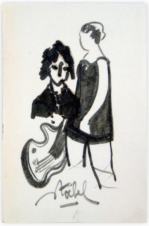 Catalogue raisonné, Edgar Stoëbel, femmes et guitare — 