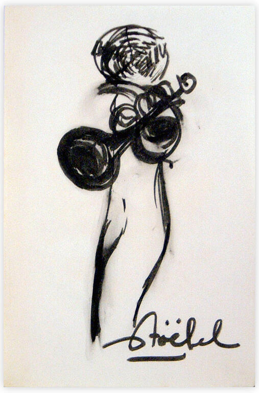 Catalogue raisonné, Edgar Stoëbel, femme-trompette — 