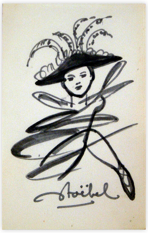 Catalogue raisonné, Edgar Stoëbel, danseuse à la coiffe — 