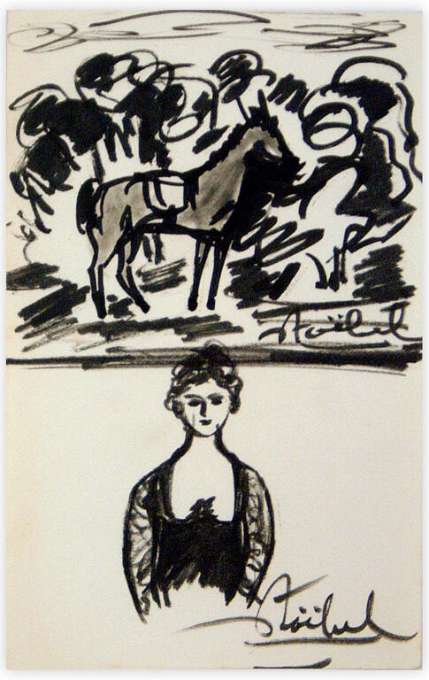 Catalogue raisonné, Edgar Stoëbel, femme et cheval — 