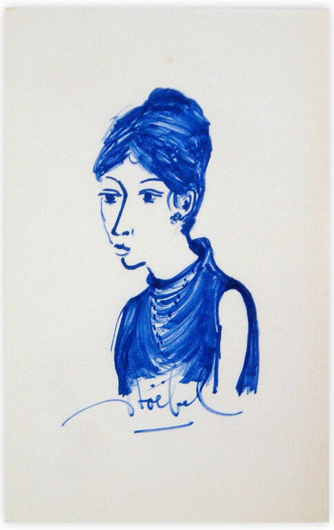 Catalogue raisonné, Edgar Stoëbel, portrait de femme — 