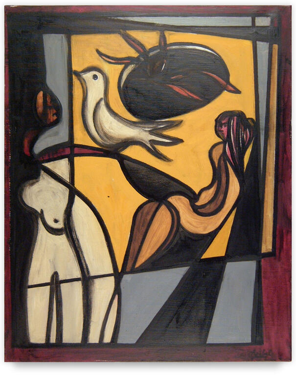 Catalogue raisonné, Edgar Stoëbel, compo femme colombe / évasion