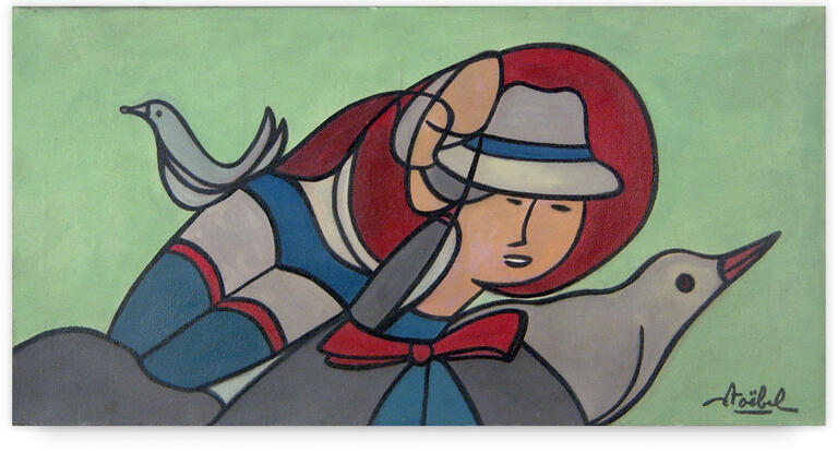 Catalogue raisonné, Edgar Stoëbel, La dresseuse de perroquet — 1953