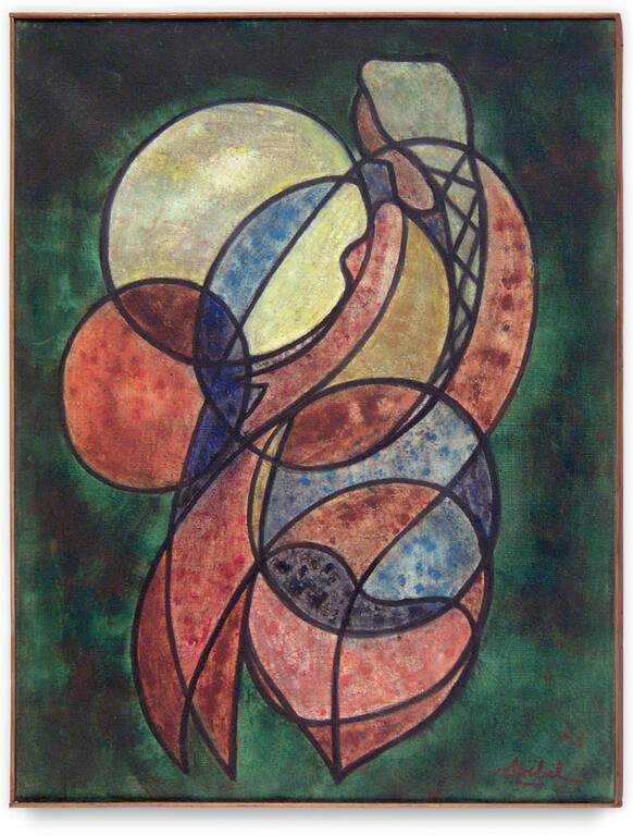 Catalogue raisonné, Edgar Stoëbel, compo - femme à la natte