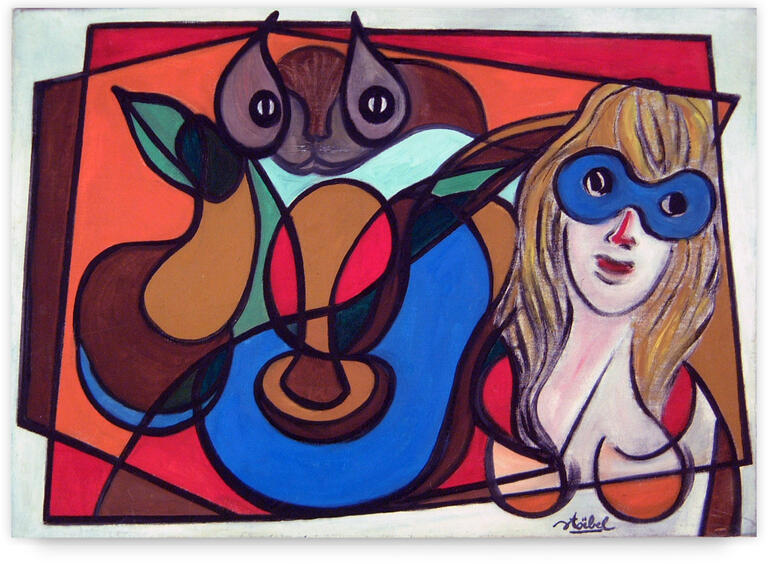 Catalogue raisonné, Edgar Stoëbel, femme au loup