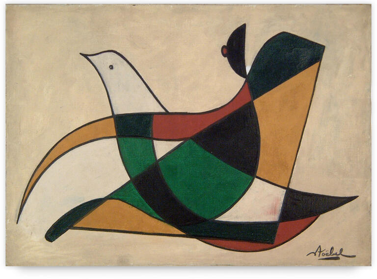 Catalogue raisonné, Edgar Stoëbel, l'oiseau et la cafetière / le couvercle