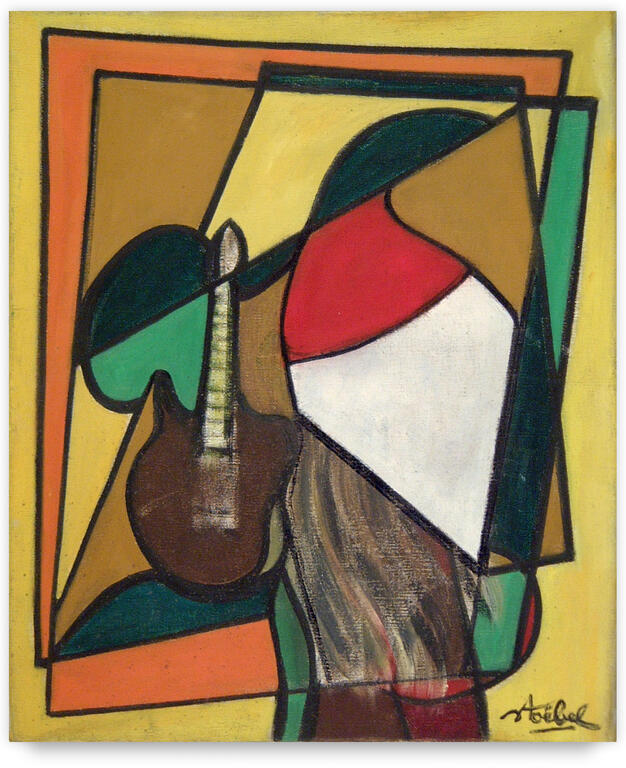 Catalogue raisonné, Edgar Stoëbel, peinture à la guitare