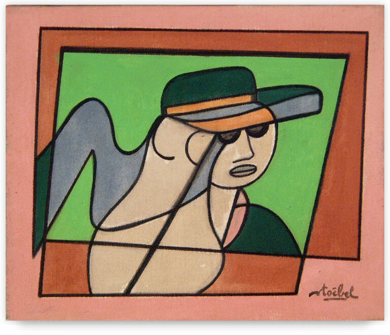 Catalogue raisonné, Edgar Stoëbel, femme au chapeau