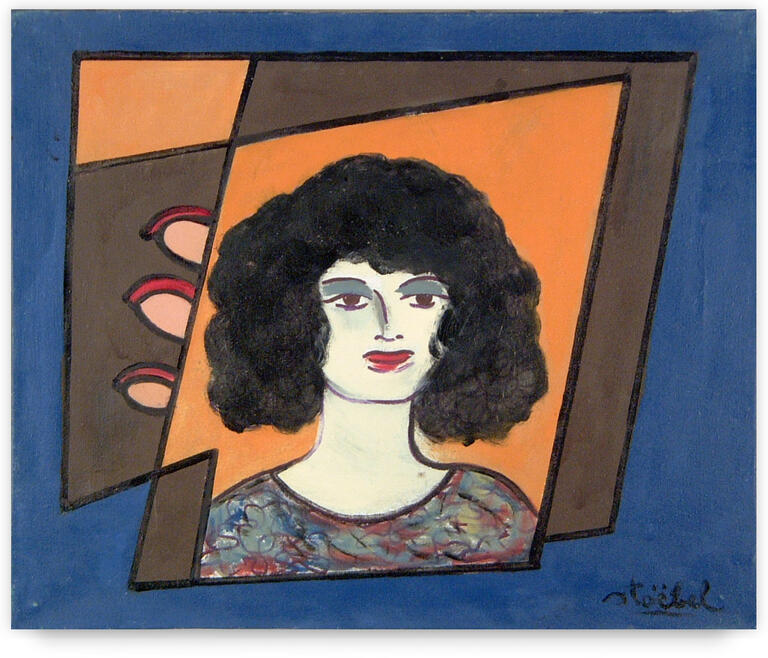 Catalogue raisonné, Edgar Stoëbel, compo portrait de femme