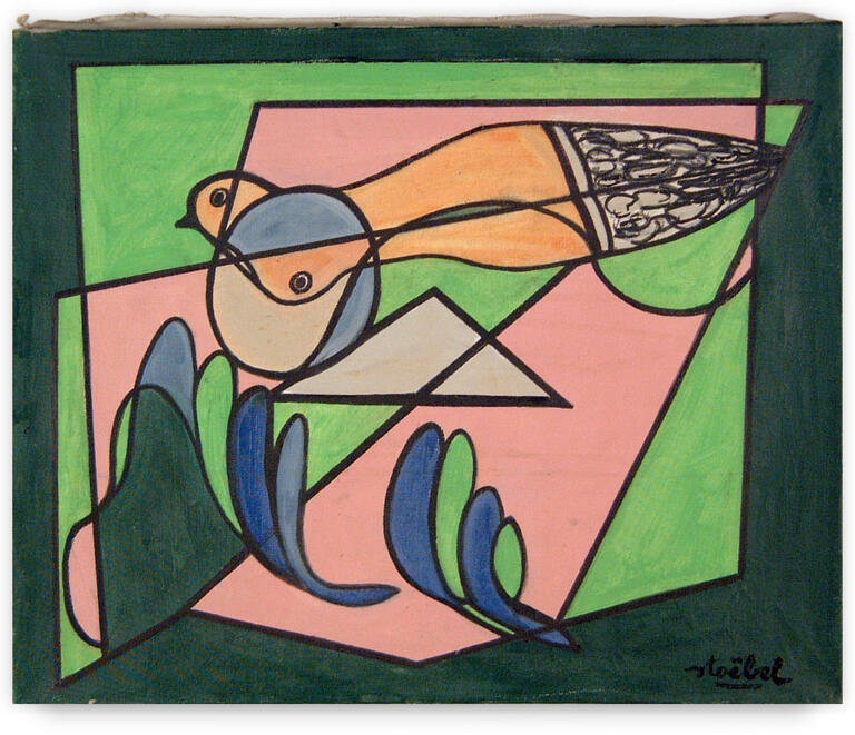 Catalogue raisonné, Edgar Stoëbel, compo femme-oiseau