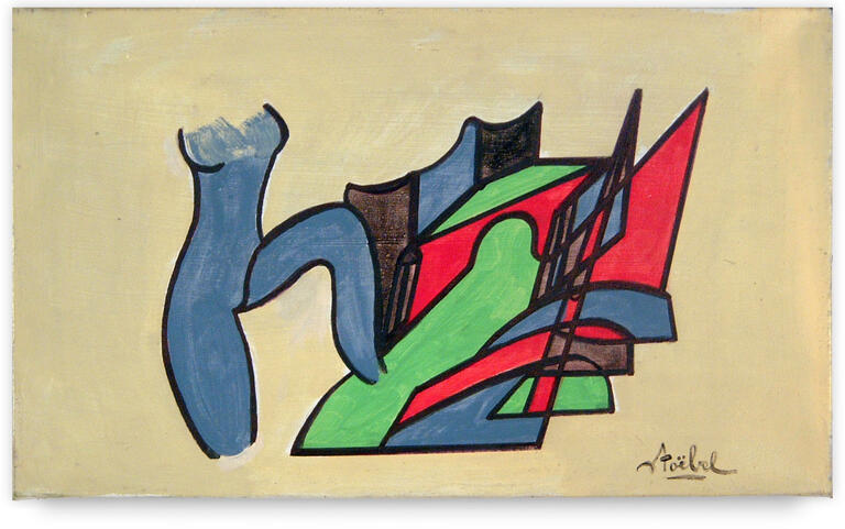 Catalogue raisonné, Edgar Stoëbel, compo femme et paysage