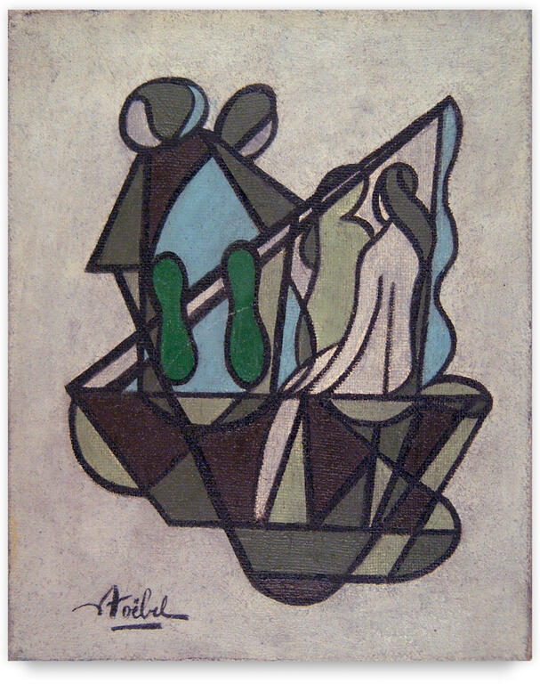 Catalogue raisonné, Edgar Stoëbel, compostion femme / la source