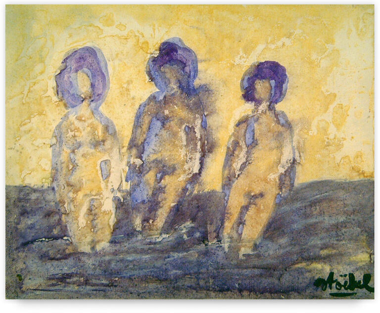 Catalogue raisonné, Edgar Stoëbel, 3 femmes / les nymphes