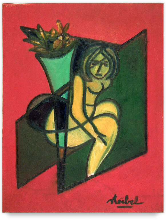 Catalogue raisonné, Edgar Stoëbel, la femme et le vase de fleurs