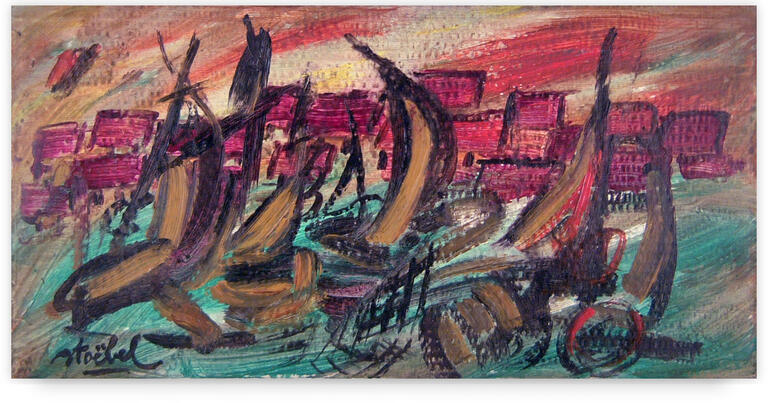 Catalogue raisonné, Edgar Stoëbel, landscape - voiliers