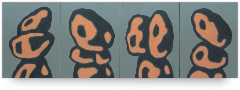 Catalogue raisonné, Jean-Paul Thaéron, Peinture polyptyque - 2003