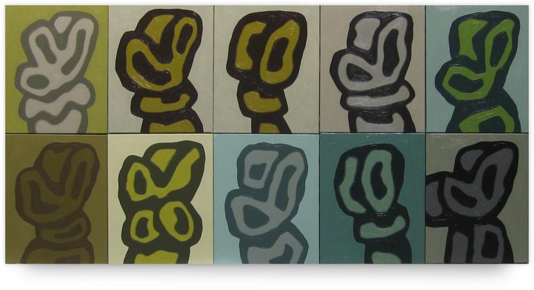 Catalogue raisonné, Jean-Paul Thaéron, Peinture polyptyque VII - 2004