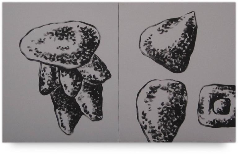 Catalogue raisonné, Jean-Paul Thaéron, Peinture diptyque - 2002