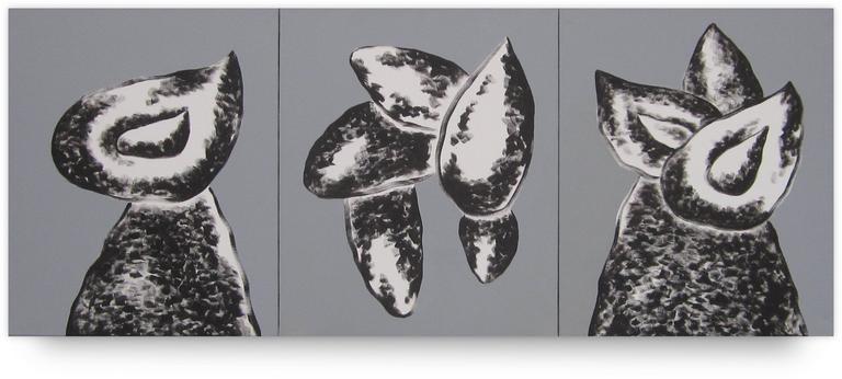 Catalogue raisonné, Jean-Paul Thaéron, Peinture triptyque - 2002