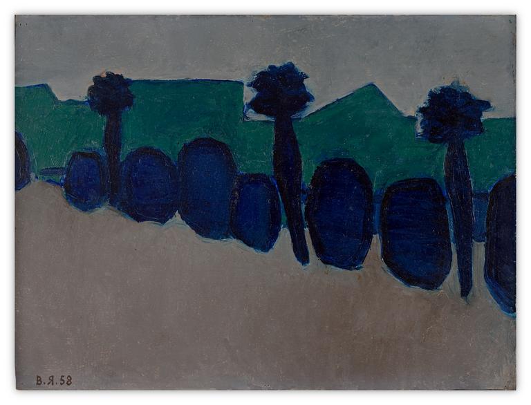 Catalogue raisonné, Vladimir Yankilevsky, Landscape. Gudauta – Georgia-2, 1958