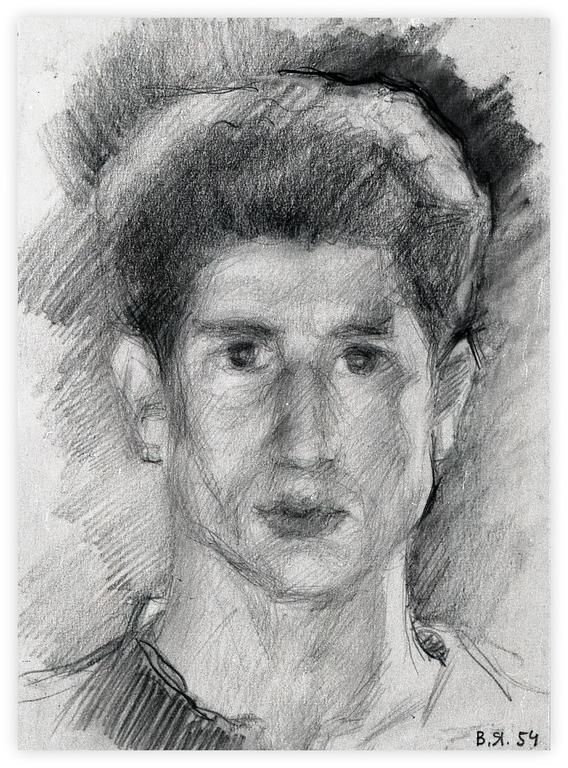 Catalogue raisonné, Vladimir Yankilevsky, Self-portrait, 1954