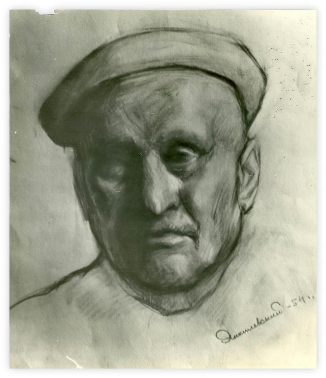 Catalogue raisonné, Vladimir Yankilevsky, Man, 1954