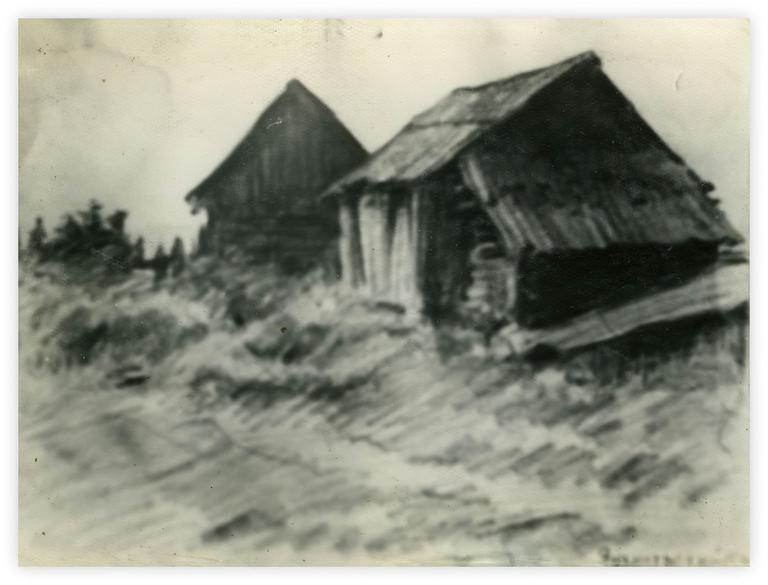 Catalogue raisonné, Vladimir Yankilevsky, Sheds, 1954